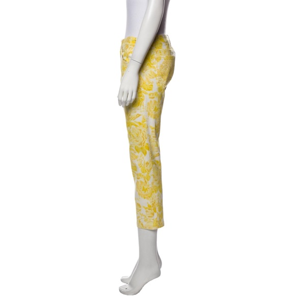 STELLA MCCARTNEY Resort Wear. Butter Yellow Mid-Rise Straight Leg Jeans. 🌞 - Picture 4 of 5
